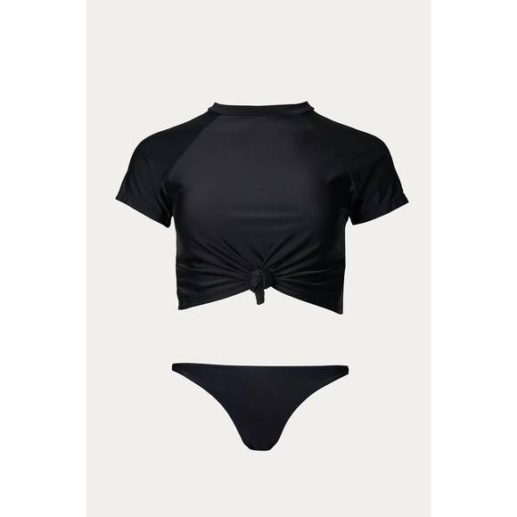 NEW LOVE J STYLE cropped top bikini set in black - Picture 2 of 2
